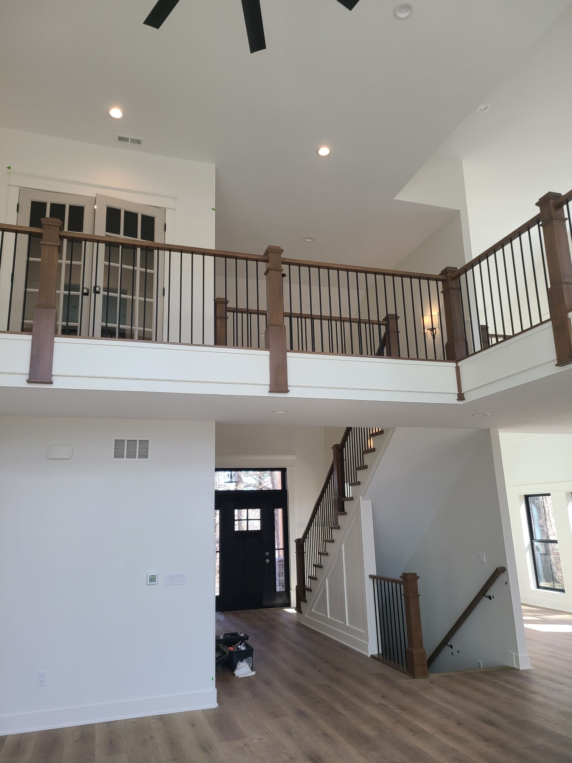 A newly painted interior of a home